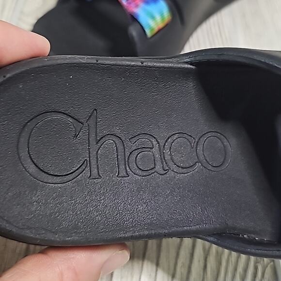 Chaco Chillos Tie Dye Slide Sandals Kids Size 3 - Picture 10 of 11